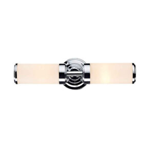 Century Polished Chrome IP44 Double Wall Light