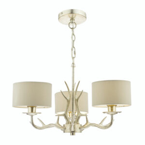 Mulroy 3 Light Antler with Shades Chandelier